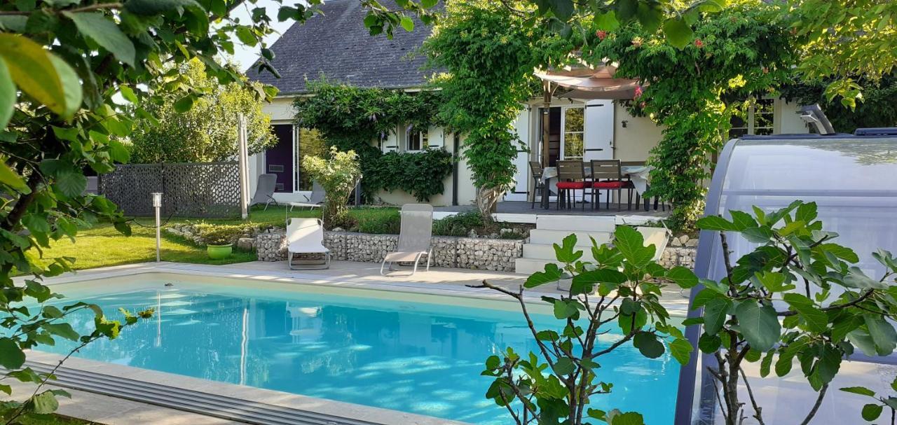 Monteaux Au Coeur Du Bien-Etre, Gite Avec Piscine Chauffee Et Couverte, Spa, Sauna, Massages מראה חיצוני תמונה
