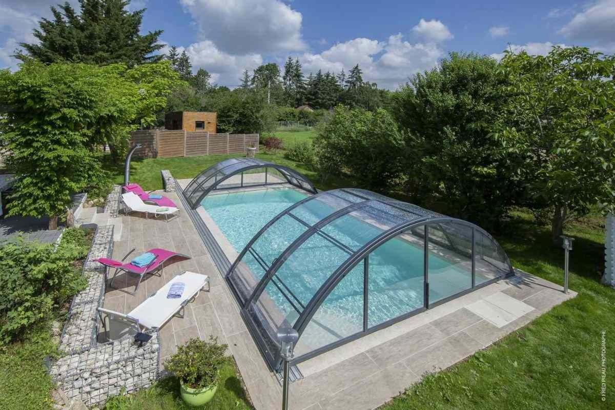 Monteaux Au Coeur Du Bien-Etre, Gite Avec Piscine Chauffee Et Couverte, Spa, Sauna, Massages מראה חיצוני תמונה