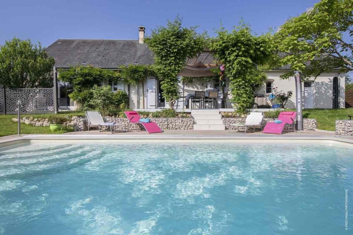 Monteaux Au Coeur Du Bien-Etre, Gite Avec Piscine Chauffee Et Couverte, Spa, Sauna, Massages מראה חיצוני תמונה